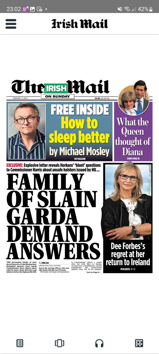 In today’s paper: - Horkan family demand answers from Garda chief - Election fever: Martin urged to cash in on SF slump - Forbes: ‘I should never have come back to Ireland’ And lots more …
