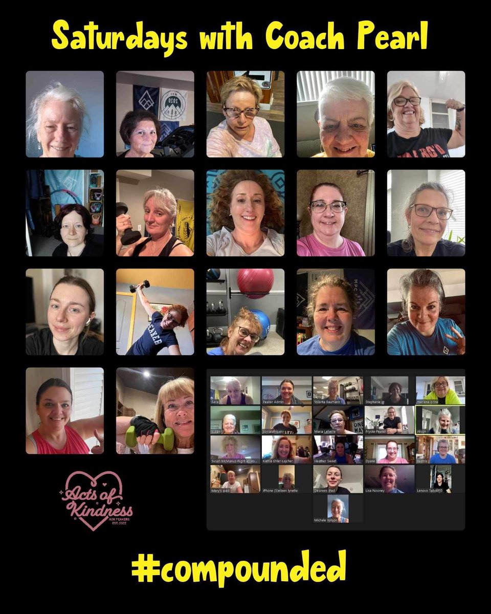 The AOK Peakers were #compounded with Coach Pearl this morning <a href="/MyPeakChallenge/">My Peak Challenge</a>