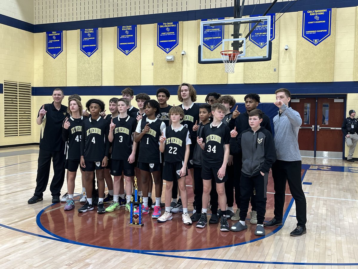 8th grade boys turning Fortville into Title Town!!!! Taking the Hancock County Title!   7th and 8th grade boys win county and 7th girls win the HHC.  What a great day for Mt Vernon Middle School.