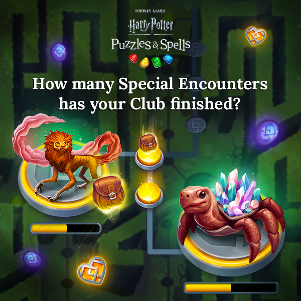 HPPuzzlesSpells's tweet photo. Make way through the Hedge Maze to discover all kinds of encounters! How many Special Encounters has your Club completed?
Use your favourite strategies to complete puzzles NOW ➡️ https://t.co/QgHPczkzoh
#HarryPotter #PuzzlesAndSpells #ClubChallenge #HedgeMaze https://t.co/ETRFOOBSy2