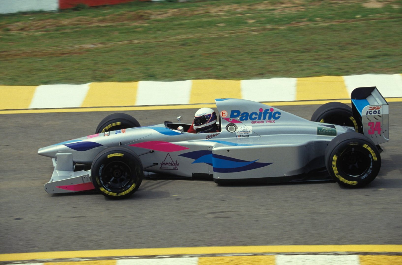 Bertrand Gachot 1994 Pacific ONYX 199; Pacific PR01 Formula 1; 1994