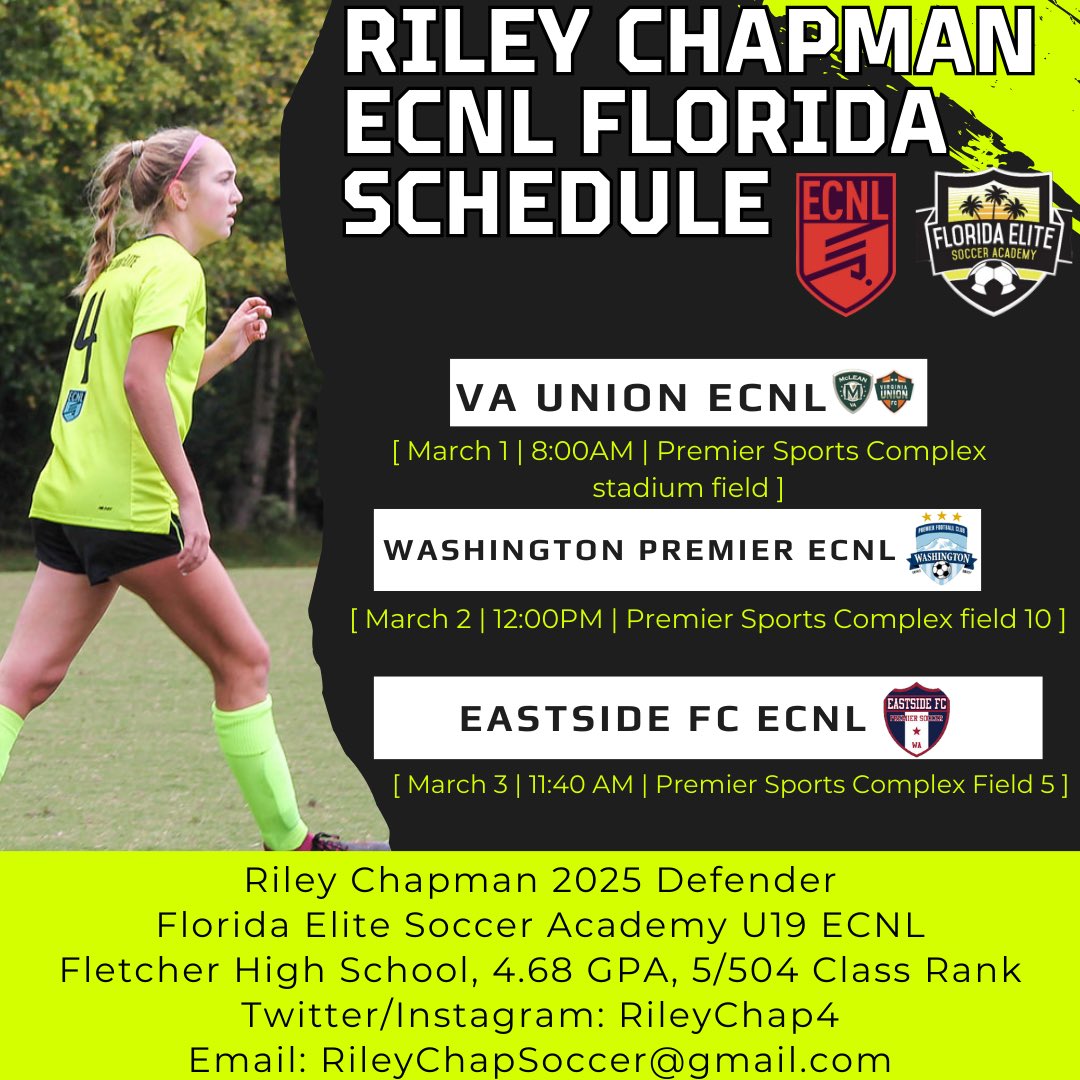 Counting down the days till #ecnlfl!!!⚽️☀️🌴