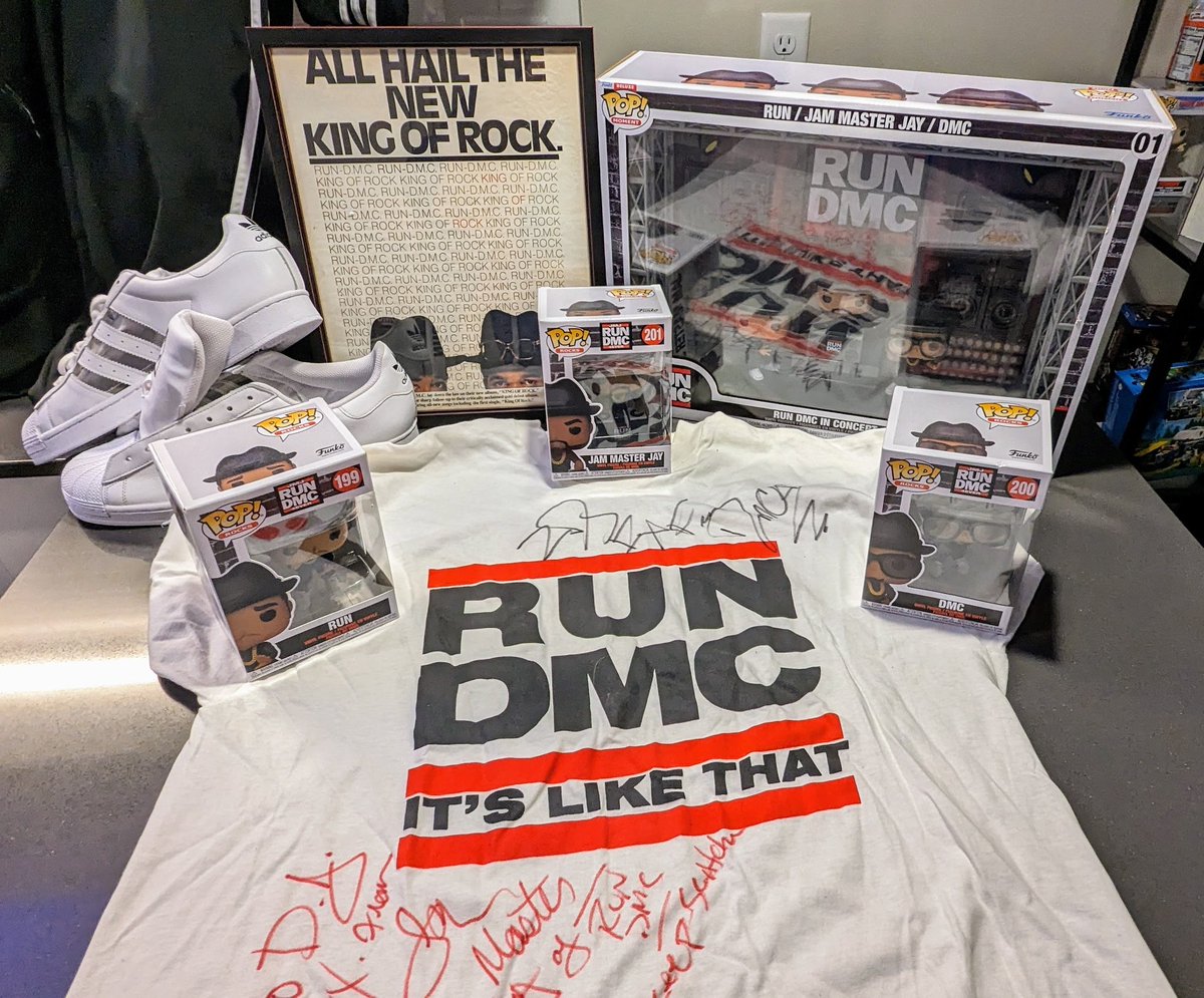 @OfficialRunDMC Many people spend years explaining why they love an artist. @peacock and Y'all did it! Bought a .45 of Rock Box with my allowance in 1983. Thank you. Here's just what I could put together quickly, KINGS OF ROCK FOREVER!!!