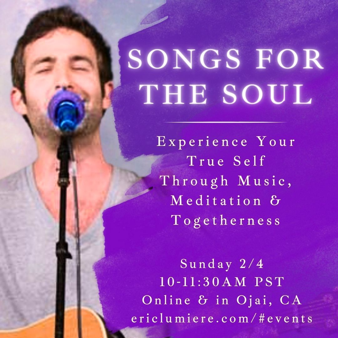 Last Call! Tomorrow at 10am pst we will gather together Online and In Person to Experience the Greater Love that We Are through Music, Singalong, Meditation and More ✨ RSVP for the Link: ericlumiere.com/events #spirituality #spiritualmusic #loveandlight #inspirationalmusic