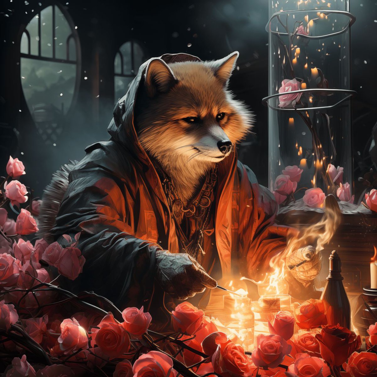 Shiba Alchemist: Rose Potions and Puppies tweet media