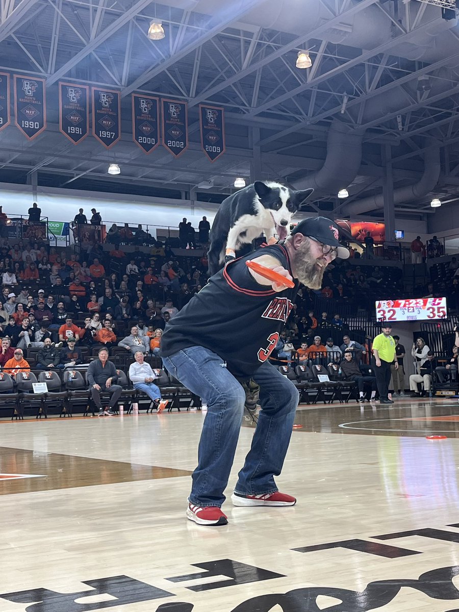 BGScreechTeam's tweet photo. Love a dog performance show at halftime! https://t.co/nGVjlSoVjH
