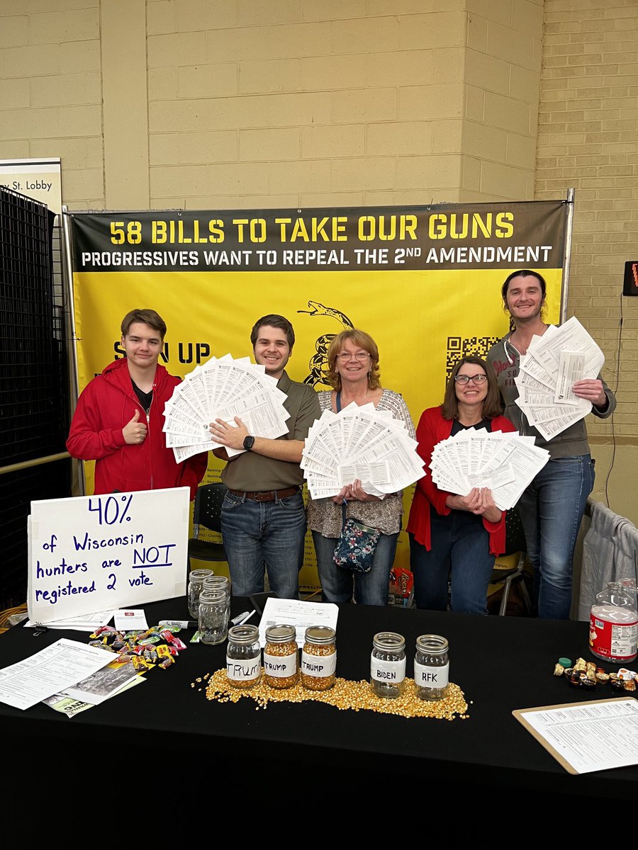 ScottPresler's tweet photo. This photo depicts 1 day of voter registration 

from the Great American Outdoor Show in Harrisburg, Pennsylvania.

This is the way. https://t.co/ekkVj4RIog