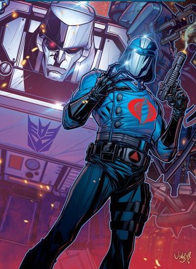 Image Tales Of The Energon Universe! Cobra Commander and Megatron By Jonboy Meyers #GIJoe #Transformers #EnergonUniverse