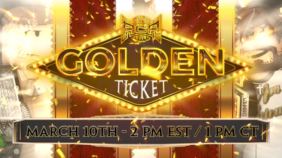 4 𝘾𝘼𝙎𝙀𝙎. 1 𝙂𝙊𝙇𝘿𝙀𝙉 𝘽𝙊𝙔. 

𝙒𝙃𝙊 𝙒𝙄𝙇𝙇 𝙒𝘼𝙇𝙆 𝙊𝙐𝙏 𝙒𝙄𝙏𝙃 𝙏𝙃𝙀 𝙏𝙄𝘾𝙆𝙀𝙏...?

ACA PRESENTS: 𝗚𝗢𝗟𝗗𝗘𝗡 𝗧𝗜𝗖𝗞𝗘𝗧
[ ACA は、2024 年 3 月 10 日午後 2 時 (東部標準時間) / 午後 1 時 (中部時間) にこのイベントをライブで開催します。 ]