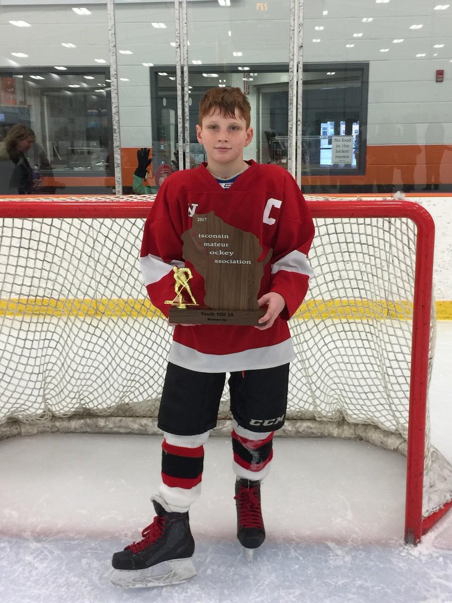 AmeryHockey's tweet photo. 🎓Senior Spotlight🎓

#23 William Jensen - Defense

Favorites:
TV Show: The Office
Song: Whatever song we listen to after a win
Subject: Science
Place to Eat: Chipotle
Sports Team: Milwaukee Brewers
Hockey Player: Cale Makar https://t.co/73FSWGpmBj