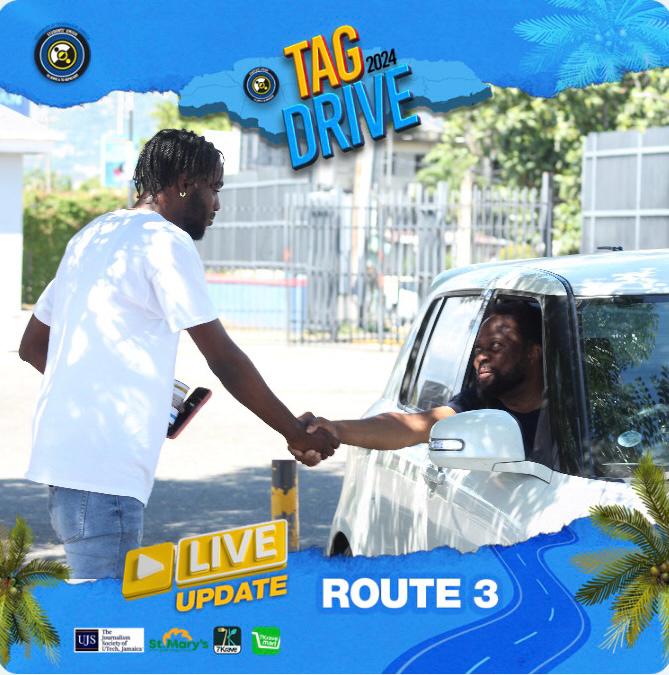 ujs_news's tweet photo. Stop 1: Route 3 was on the road earlier making their first stop at📍Barbican & Price Rite
Tag Drive Participants Making a difference together through charitable donations
#tagdrive2024 #utechstudentsunion #ujsnews #7kraveja #jpstmary #donate #charity https://t.co/9PJ1zEzdor