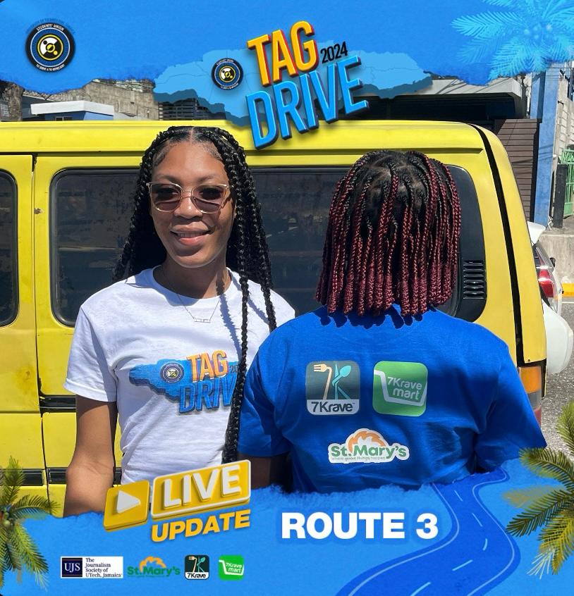 ujs_news's tweet photo. Stop 1: Route 3 was on the road earlier making their first stop at📍Barbican & Price Rite
Tag Drive Participants Making a difference together through charitable donations
#tagdrive2024 #utechstudentsunion #ujsnews #7kraveja #jpstmary #donate #charity https://t.co/9PJ1zEzdor