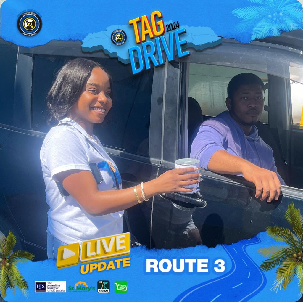 ujs_news's tweet photo. Stop 1: Route 3 was on the road earlier making their first stop at📍Barbican & Price Rite
Tag Drive Participants Making a difference together through charitable donations
#tagdrive2024 #utechstudentsunion #ujsnews #7kraveja #jpstmary #donate #charity https://t.co/9PJ1zEzdor