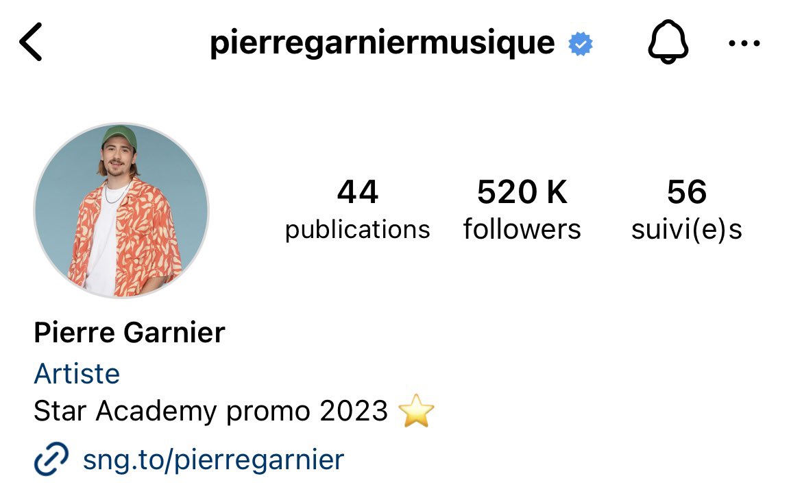🚨Les abonnés Instagram de Pierre ne cesse d’augmenter ! Plus de 520 000 followers ! Incroyable ! 

#StarAcademyleLive #StarAcademy