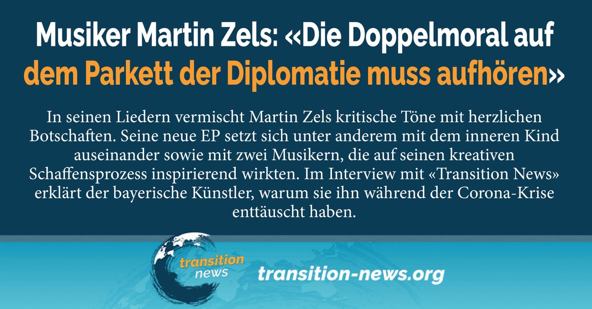 C_Transition2's tweet photo. Der aus #Bayern stammende #Musiker Martin Zels bezeichnet sich als einen #Künstler, der sich in den #Zwischenräumen bewegt. Der 56-Jährige hat bereits zwei #Opern und zwei #Romane geschrieben.
https://t.co/HDOEgOLLUr...
#transitionnews #musiker #musik #diplomatie #martinzels https://t.co/sEMe0WWkqr