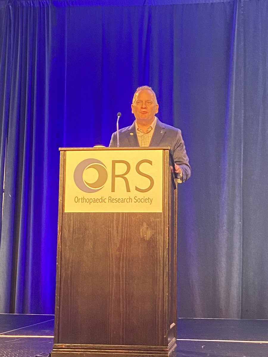 Thank you Dr. Kurt Hankenson for your leadership of @ORSsociety as President! We look forward to the fruits and long term impact of your labor on digital platform, diversity initiatives, advocacy and inclusive governance and much more! @Bone_Healing #ORS2024