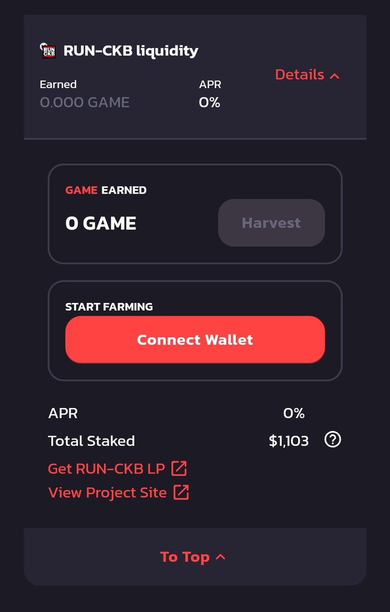 tecmeup's tweet image. @yokaiswapnervos 
Please address this APR issue. 🙏
#NervosNetwork
$ckb