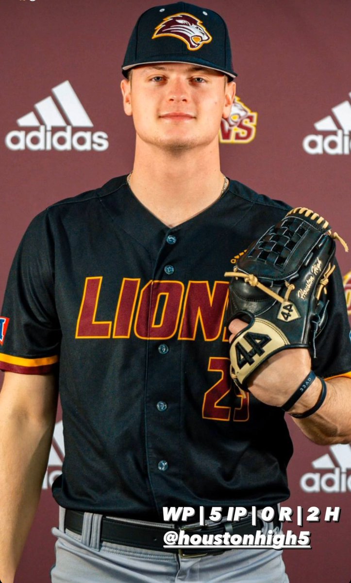 COKE ZER0️⃣ Terrific season debut for <a href="/HoustonHigh5/">Houston High</a> in 8-0 <a href="/FHU_LIONS/">FHU Lions Baseball</a> win. 5 IP | 0 R | 2 H | 1 BB | 2 K | 55 P