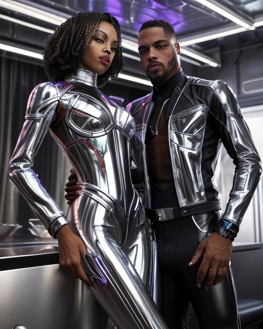 sexyAIhotness's tweet photo. #couple #chromepunk #futuristic #chrome #reflective https://t.co/K6A1Hhag9z