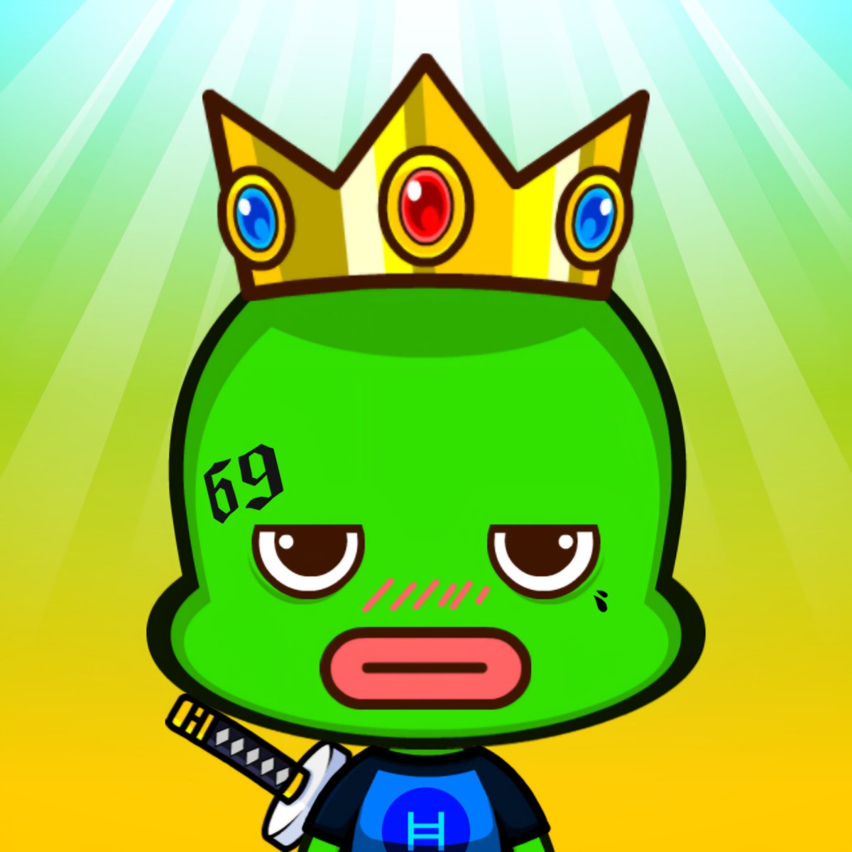 HGBuddiez's tweet photo. Buddy #69 is Dope AF!
Wonder Who Will Mint it! 👑 🐸
#Hedera #HBAR #HashGraphBuddiez #PepeKing #Pepe69 https://t.co/aDvXFNEZtu
