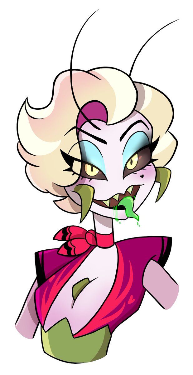 bennythebunny17's tweet photo. #doodle #headshot #drawing #digitalart #digitaldrawing #firealpaca #myart #myocs #xppen #xppentablet #amentia #amentiaamantis #mantis #orchidmantis #hazbinhotel #hazbinhoteloc https://t.co/Y2gkGEhVvV