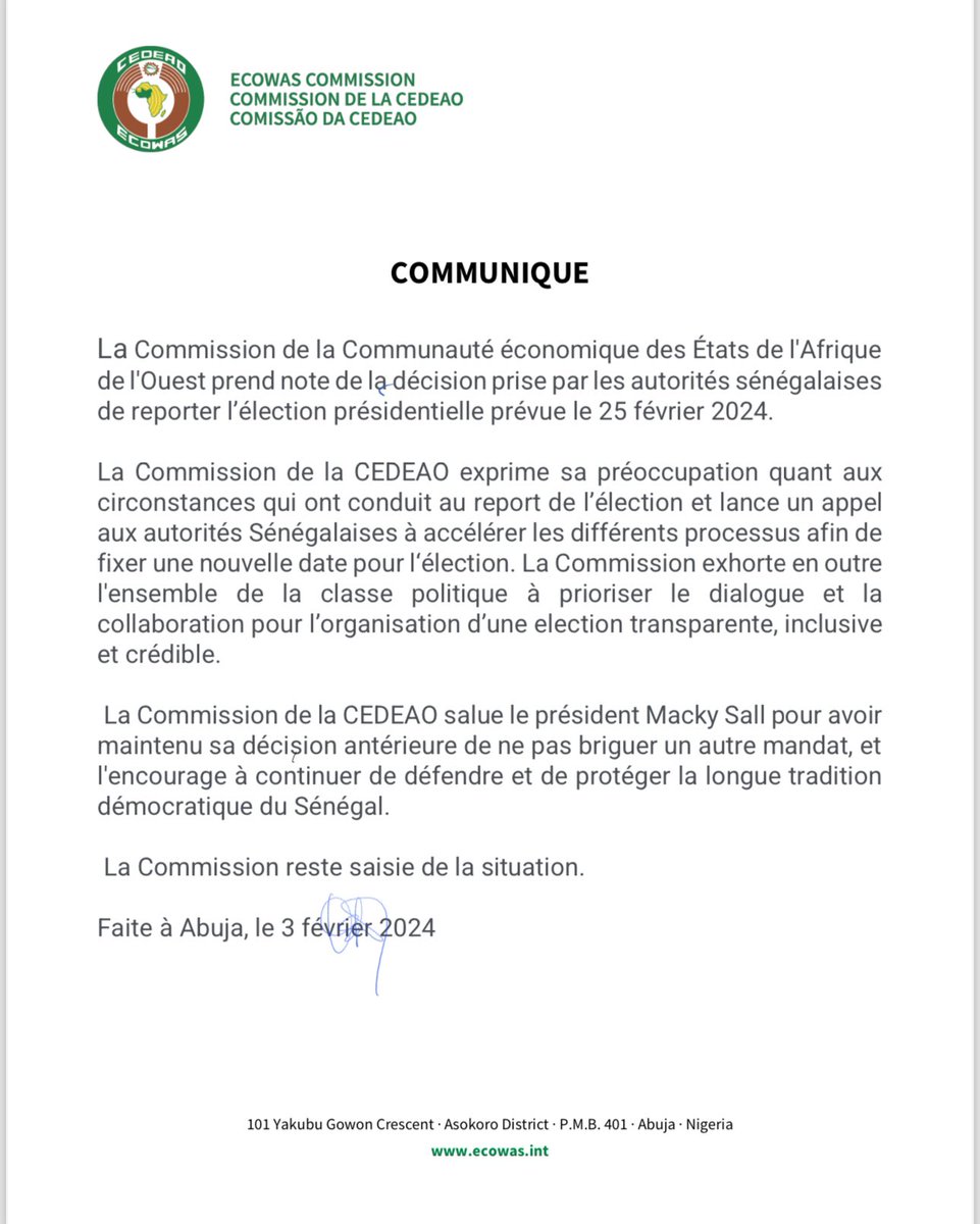 Ecowas - Cedeao tweet media