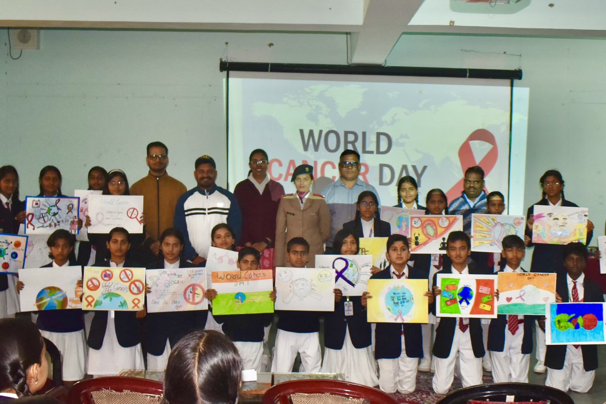 On the occasion of #WorldCancerDay, MH #Nasirabad conducted numerous activities to include, lectures & awareness campaigns emphasising the importance of prevention in the fight against #cancer #Sudarshanchakracorps #IndianArmy