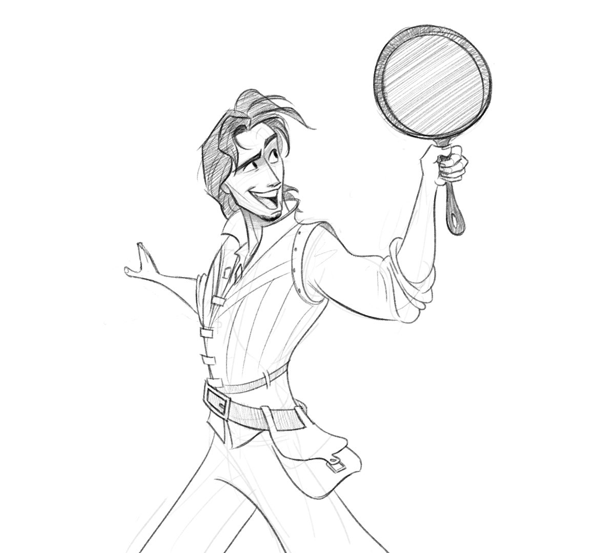 This movie forever changed how I see frying pans #tangled