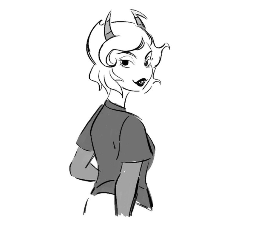 drawing requests from <a href="/ebbigal/">abby👁✨New horror comic out!</a>’s charity stream!! so happy to take part in the first day; we raised over $2,300 dollars for esims ❤️🖤💚🍉 🥰