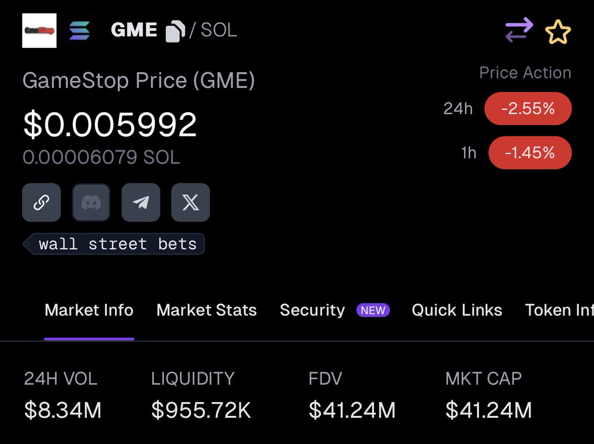 vstarbanks's tweet photo. I’m telling you $GME will get to $1 billion

But what do I know 🤫

I just like the token https://t.co/PwD4cmjkHR