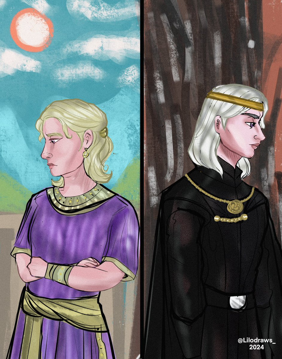 Queen Rhaenyra’s remaining sons
 on the polar opposite side of the world.

#ASOIAF #Hotd #AegonTargaryen #viserystargaryen