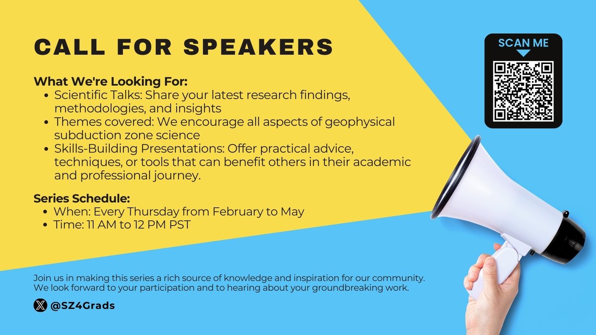 We are thrilled to announce the return of the SZ4Grads Webinar Series this Spring! It's a unique platform for grad students, postdocs, and early career researchers to showcase their research and share valuable skills with a wider audience. Sign up here: tinyurl.com/sz4gradsecrweb…