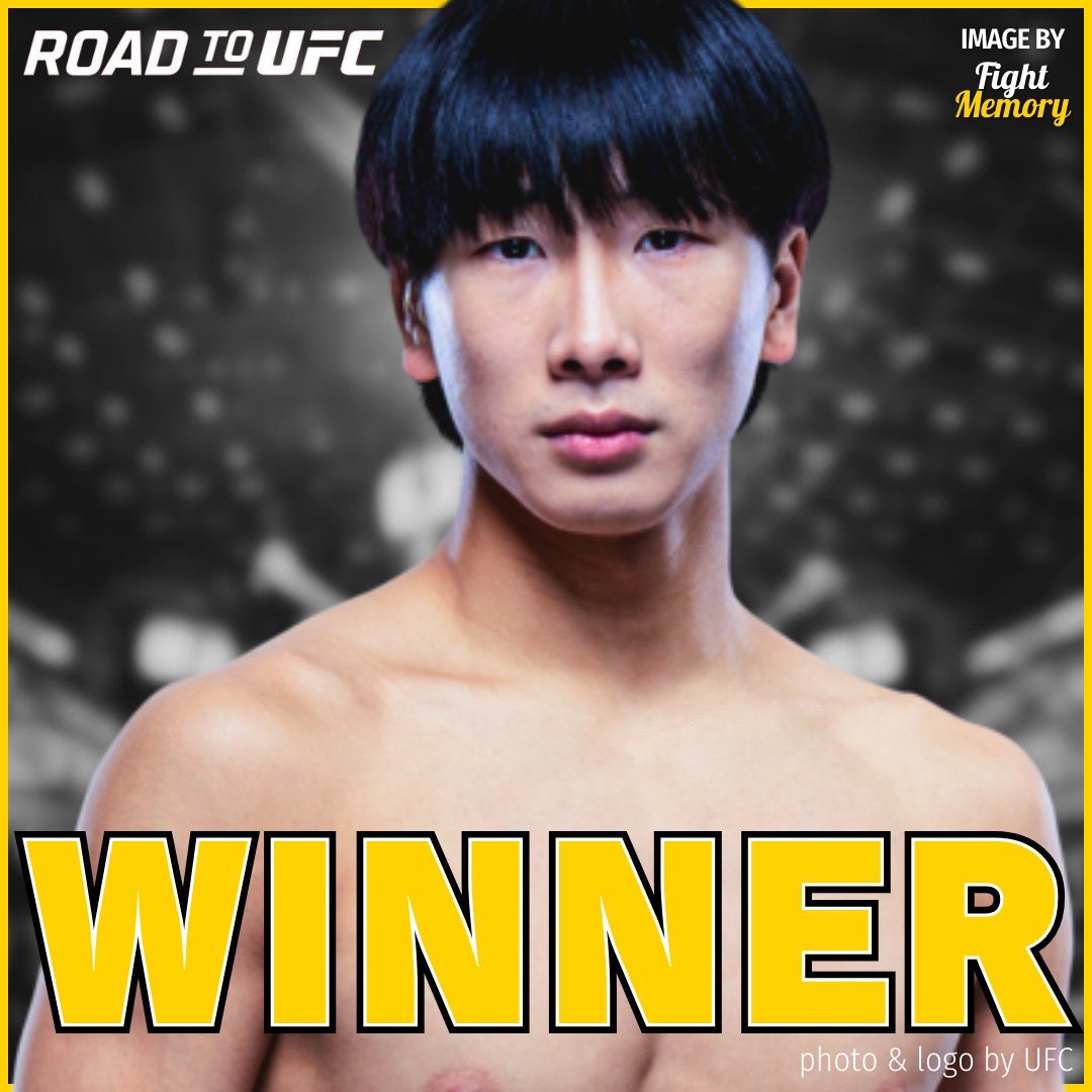 FightsMemory's tweet photo. RTU試合結果📝

フライ級トーナメント決勝

鶴屋怜がニウシュイエにパウンドで1RKO勝ち！UFCとの契約を勝ち取った！

21歳 戦績は9勝無敗！

#UFC https://t.co/CwBlSmnvh1