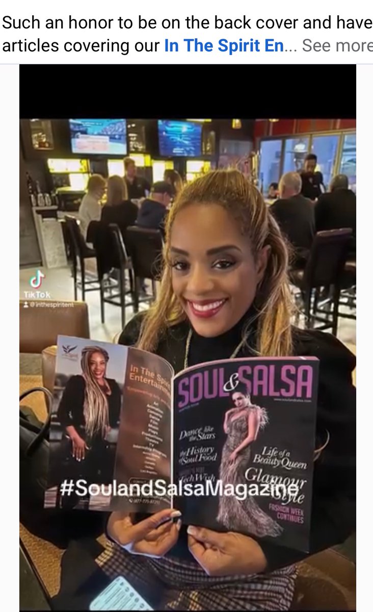 soulandsalsa's tweet photo. The excitement sponsors feel when they see their AD on the back cover never gets old. 
#SoulandSalsaMagazine 
Thank you @Inthespiritent https://t.co/GgNceJpKTS