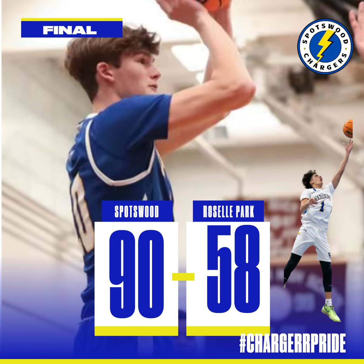 SpotswoodAthle1's tweet photo. Spotswood won in Roselle Park with four players scoring in double figures.
https://t.co/3ZWn3l4pwX https://t.co/PFnYd9QWet