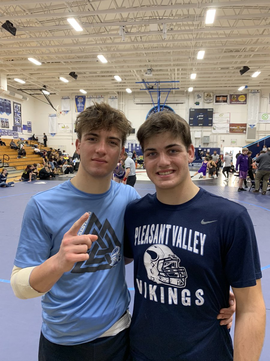 MallingerFamily's tweet photo. Carter (192 Junior) and Cayden (217 Freshman) both took first at the league championships today. Grueling season, but the hard work is paying off. On to Divisions next weekend. @CMall_athlete @CMallingerSport @PVVikingNews https://t.co/3e5MJ7fOPq
