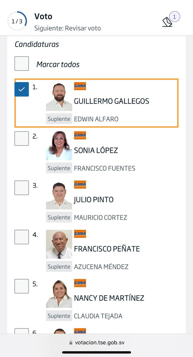 GGallegos24's tweet photo. Seguimos sumando votos, muchas gracias Edgardo Melgar desde California 🇺🇸🗳️🇸🇻 https://t.co/XhNc9oXCMK