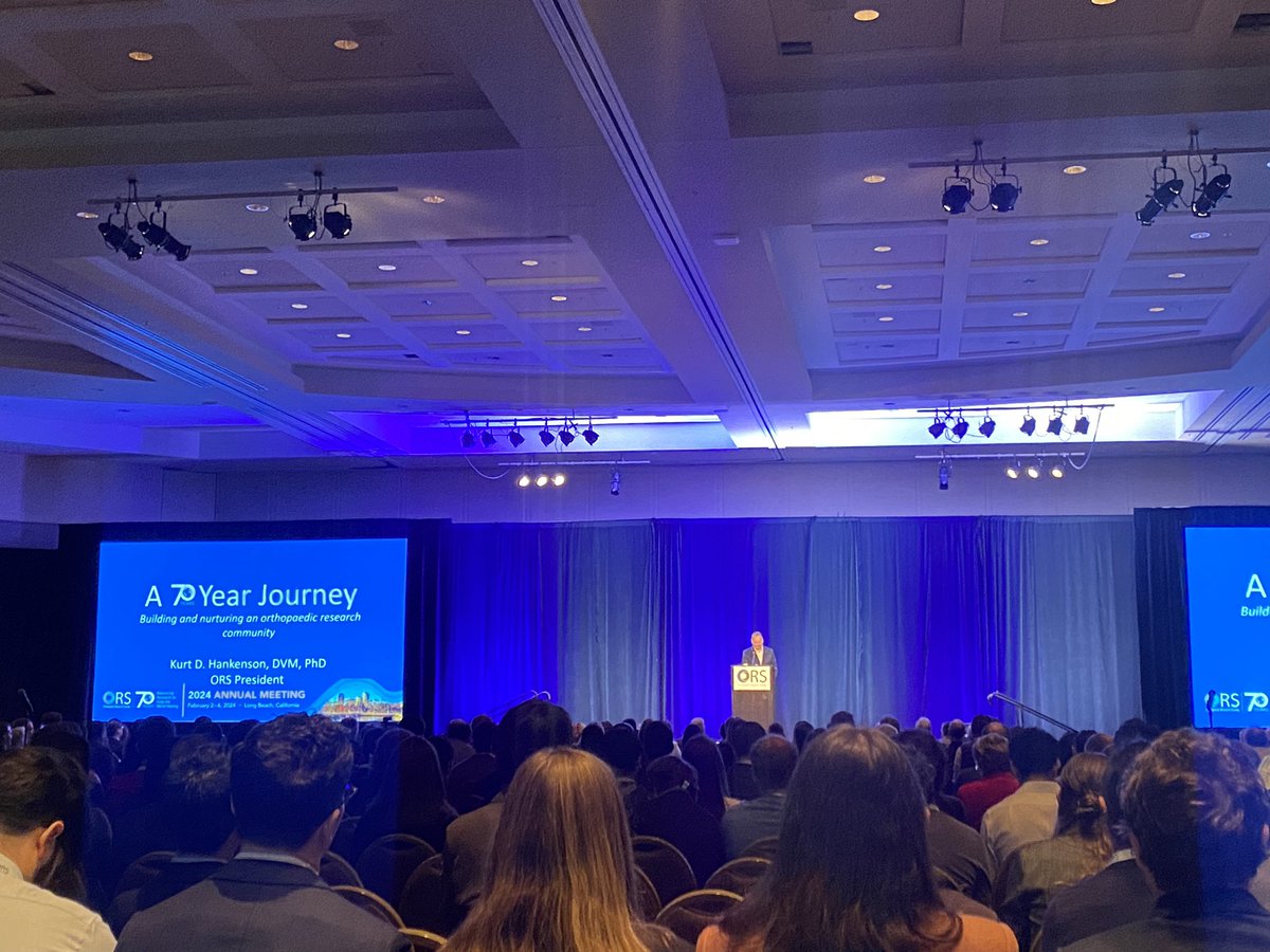 Thrilled to be part of ORS' 70-year journey! 🎉 Grateful for the opportunity to hear Dr. Hankenson share insights on the remarkable past and future of our field. Here's to many more years of impactful research! #ORS70 #GetPeopleMoving