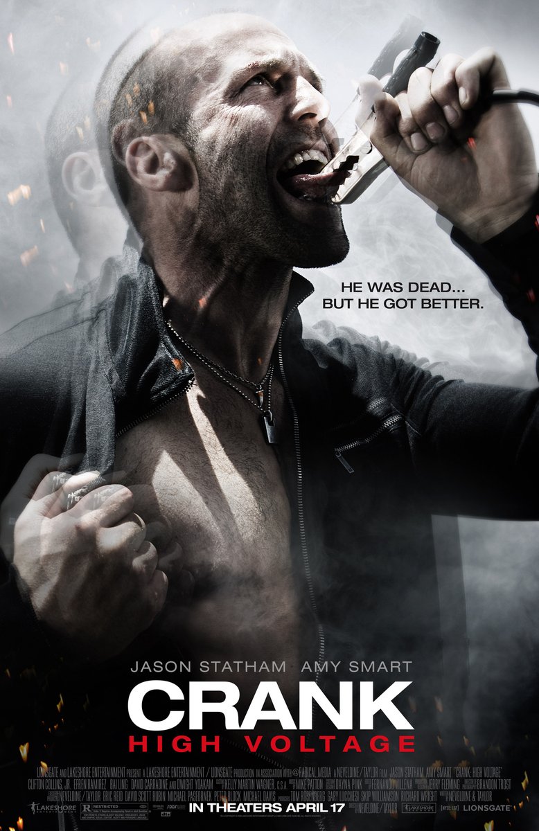 #NowWatching CRANK - HIGH VOLTAGE @NEVELDINE1 @theunrealBT #JasonStatham @AmySmart26 @DwightYoakam @EfrenRamirez @ccollinsjr @RealBaiLing @RenoWilson @GeriHalliwell @ArtHsu #DavidCarradine #CoreyHaim #KeoneYoung #JosephJulianSoria @JP_Cantillo #WrathOfStatham