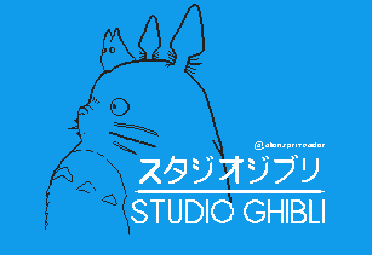 ElAlon7's tweet photo. Sección: Pixelando al estudio Ghibli. La presentación clásica con Totoro.
---------------------------------------------------
Section: Pixelating Studio Ghibli. The classic presentation with Totoro.

#PixelArt #Aseprite #DigitalArt #StudioGhibli #Totoro https://t.co/Aactkq2Wok