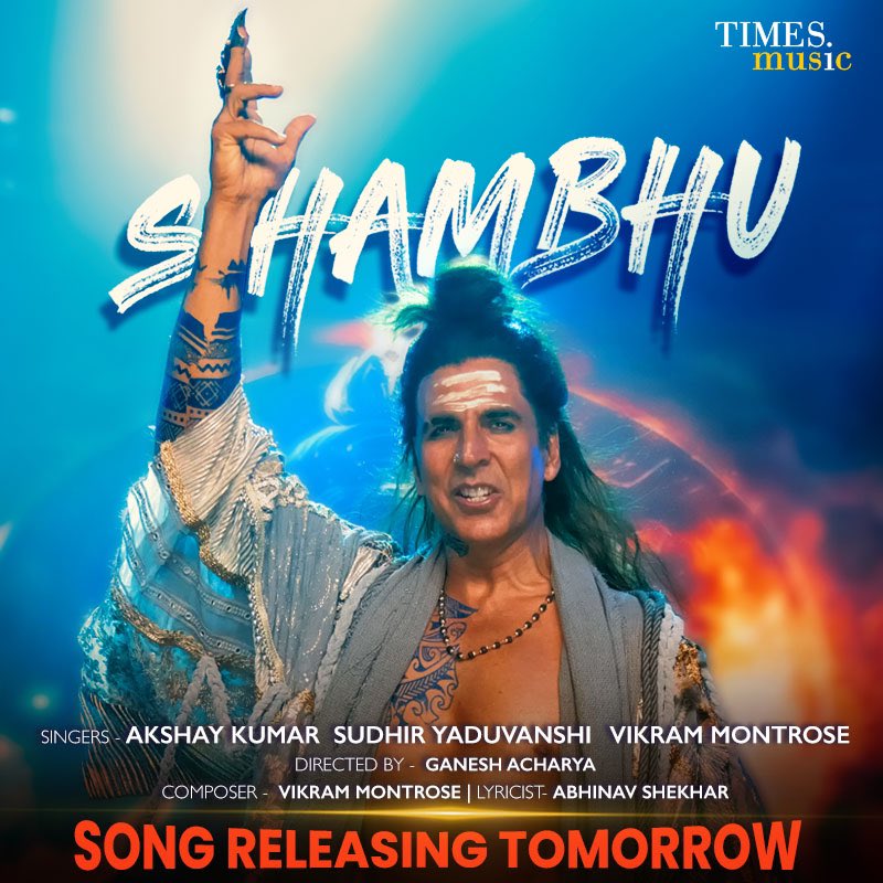 Akki sir electrifying track “Shambhu” is set to drop at 9 am on February 5th, 2024. 🙏🏻🔱
Mark your calendars 🗓️

@akshaykumar 
@Acharya1Ganesh @VikramMontrose @OfficialSudhirY @abhinavsblive 

#Shambhu #AkshayKumar #VikramMontrose #GaneshAcharya #SudhirYaduvanshi #TimesMusic