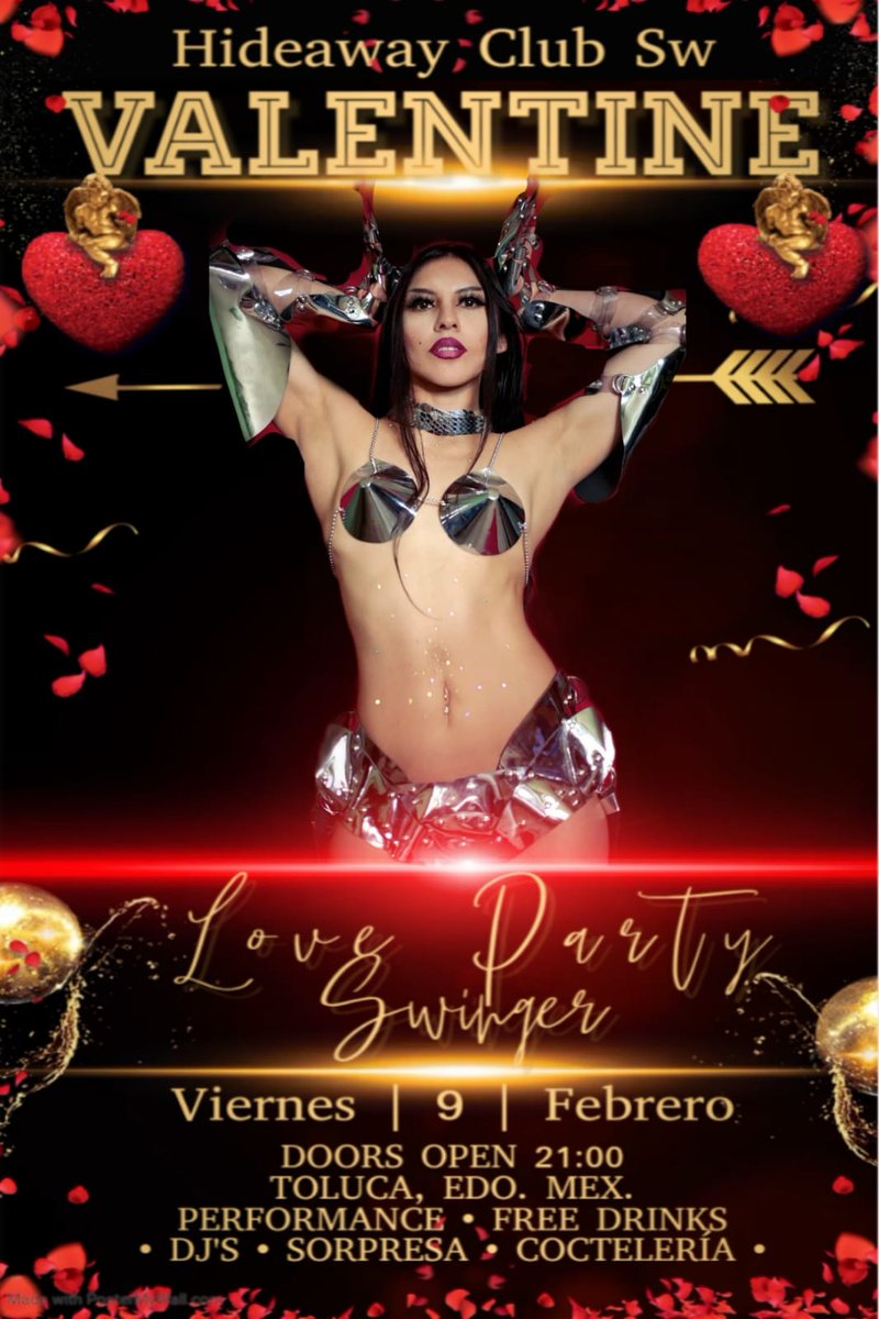 𝗣𝗢𝗥𝗤𝗨𝗘 𝗨𝗦𝗧𝗘𝗗𝗘𝗦 𝗟𝗢 𝗣𝗜𝗗𝗜𝗘𝗥𝗢𝗡

Viernes 9 Febrero 

💢 𝐕𝐀𝐋𝐄𝐍𝐓𝐈𝐍𝐄 💢

𝕃𝕠𝕧𝕖 ℙ𝕒𝕣𝕥𝕪
   𝕊𝕨𝕚𝕟𝕘𝕖𝕣
Una fiesta con grandes sorpresas, como solo Hideaway Club Swinger sabe .

‼️LOS ESPERAMOS‼️ 
*#ExperienciaHideawaySw* 
"Disfruta la libertad Sw"