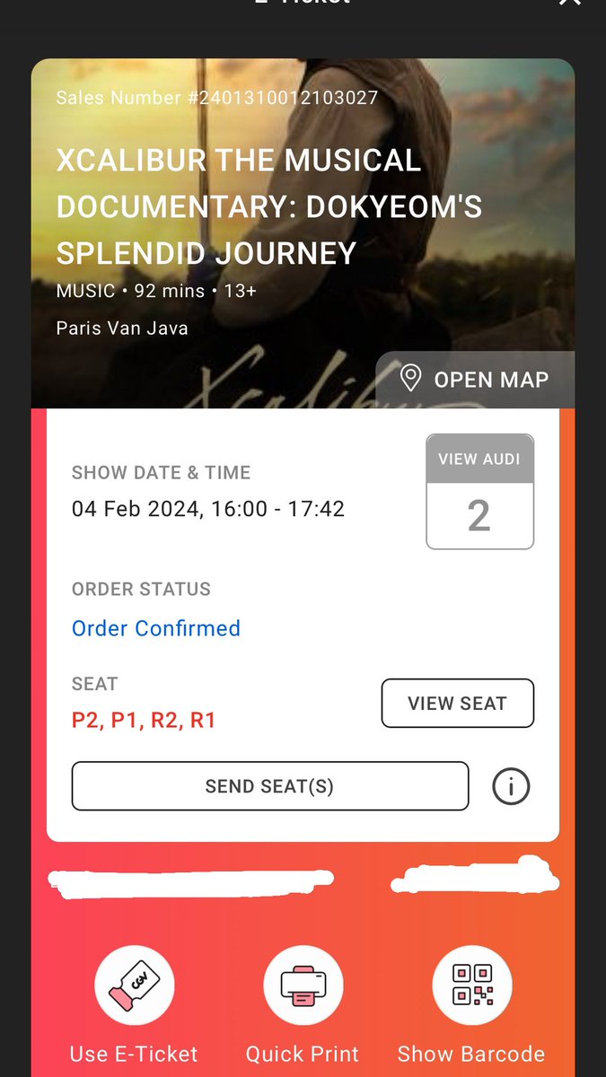 woochannoona's tweet photo. @caratdeulbdg @CGV_ID Kak maaf mau numpang jual tiket WTS XCALIBUR THE MUSICAL DOCUMENTARY: DOKYEOM’S  SPLENDID JOURNEY tanggal 04 FEBRUARY 2024 di mal PVJ Bandung 
HARGA DIBAWAH HARGA ASLI YAA siapa tau ada yang mau soalnya temenku berhalangan hadir sayang banget aku udah beli 4🥲 https://t.co/3iQ6kLiGAV