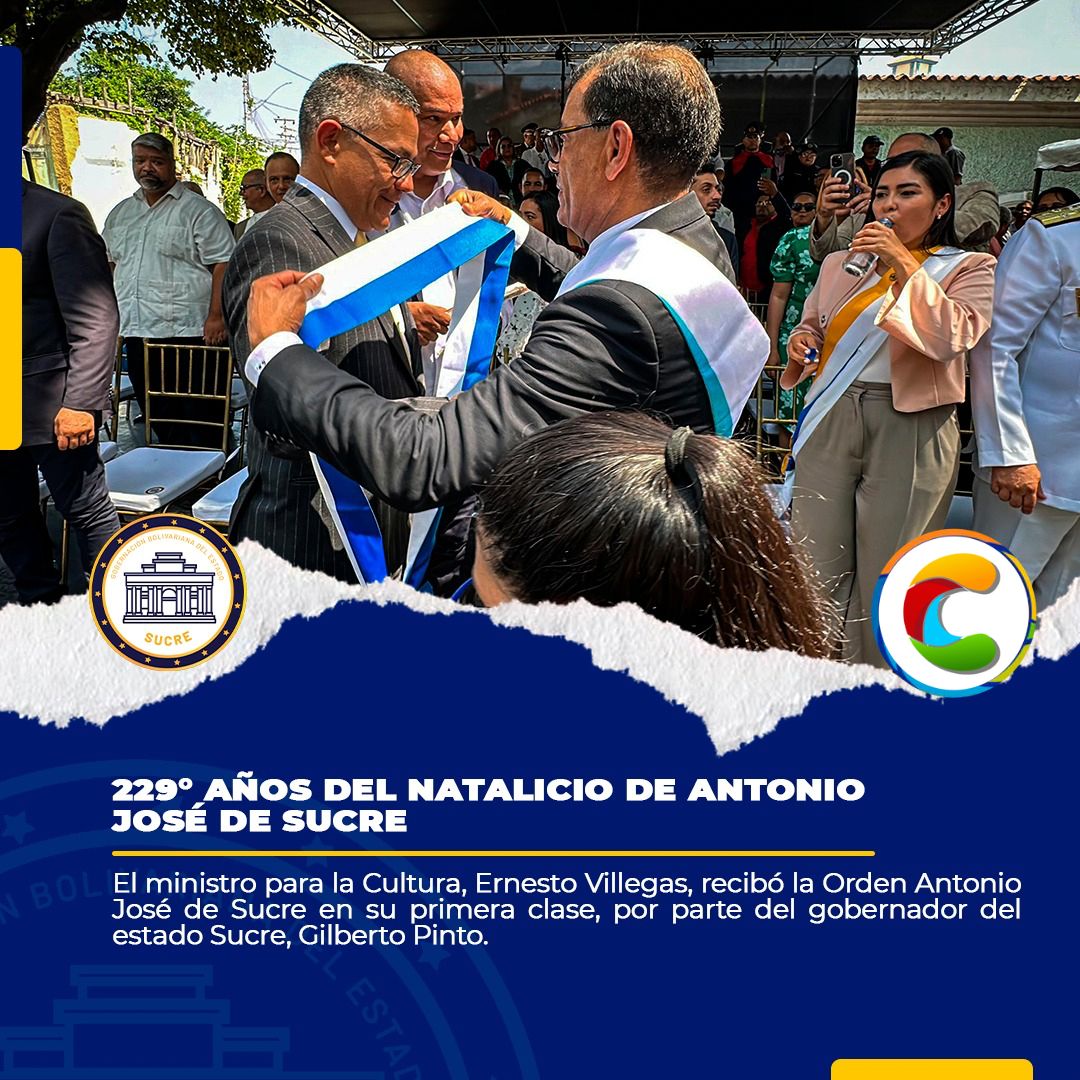 #Sucre229AñosDeLealtad
#DeLaManoDelPueblo
#LealtadEsAmorPorSucre
@nicolasmaduro
@gpintovzla
@sucregobierno