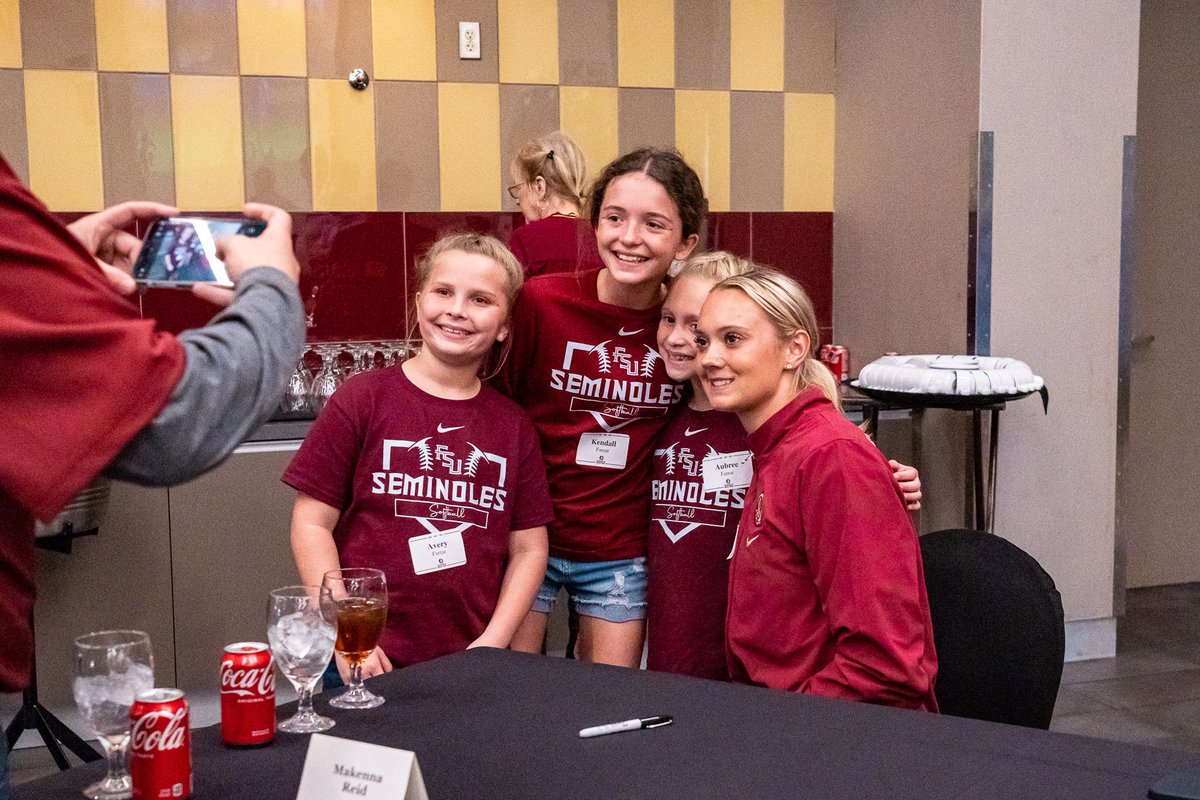 FSU_Softball's tweet photo. Thank you to everyone who came out to our First Pitch Party. Always a great time hanging out with those who support us every dayโค๏ธ
#AllIn4ONE https://t.co/3LoIVtNI17