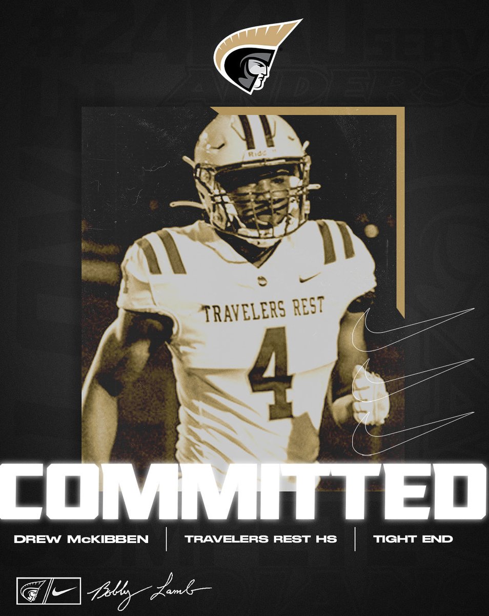 mckibben_drew's tweet photo. blessed to say that i am 100% committed to ⁦@AUTrojansFB⁩  ⁦@TRDevildogFB⁩ ⁦@CoachWillWatts⁩ Let’s work https://t.co/0iuScm4mXQ