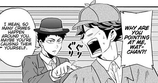 Holmes-sensei and wat-chan ueeee 