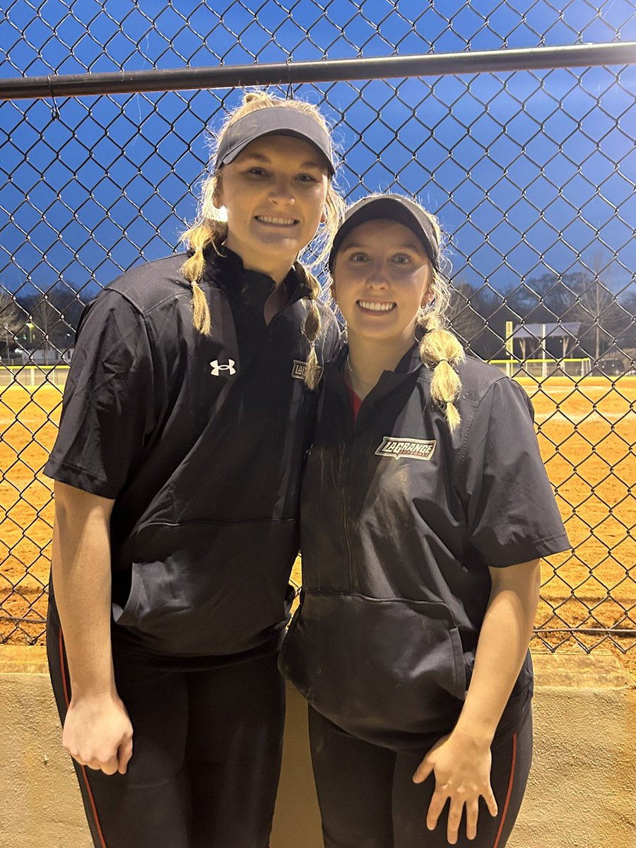 So excited for these two Firecrackers who saw their first official collegiate action today for the Lagrange Panthers!

Haleigh Redden
<a href="/brookecoleman03/">brooke</a>