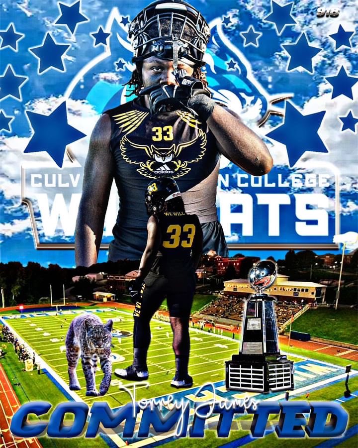 AGTG First I want to thank god,My family,My coaches and teammates for being with me every step of way. With that being said after a great recruiting process.I’m excited to announce my commitment to culver Stockton college.Go WildCats! <a href="/CoachCutshaw/">Roy Cutshaw Jr</a> <a href="/CoachBress_CSC/">Jordan Bressler</a> <a href="/owl_football/">Garland Owls</a>