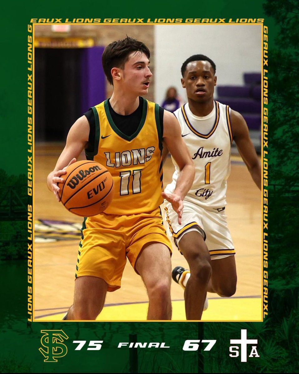 Our Lions got a big win last night over District foe St. Thomas Aquinas. We moved to 26-3 (4-0). We’re rounding into form for playoffs!